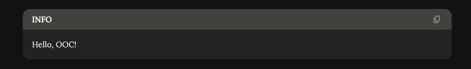 Status example